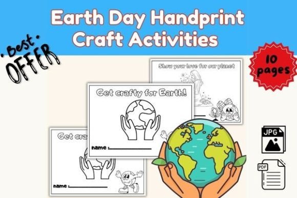 Download Earth Day Handprint Craft Activities - Premium Resources