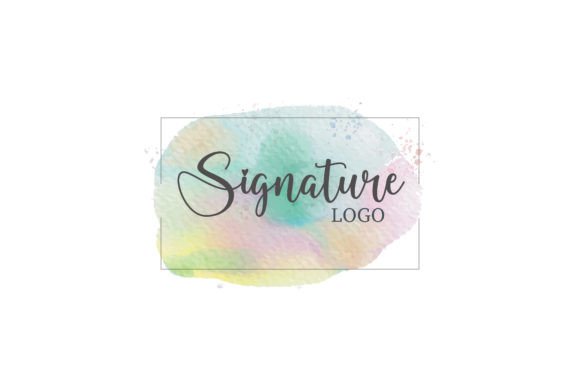 Download Watercolor Signature Logo Design - Signature logo Collection
