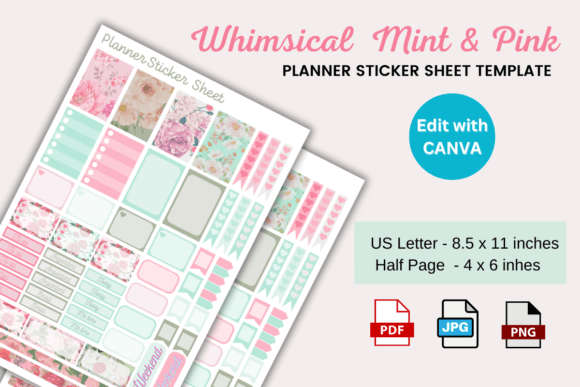 Download Planner Sticker Sheet Editable Template - Editable Collection