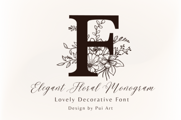 Download Elegant Floral Monogram - Monogram Collection