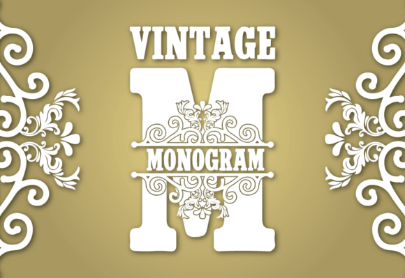 Download Vintage Monogram - Monogram Collection